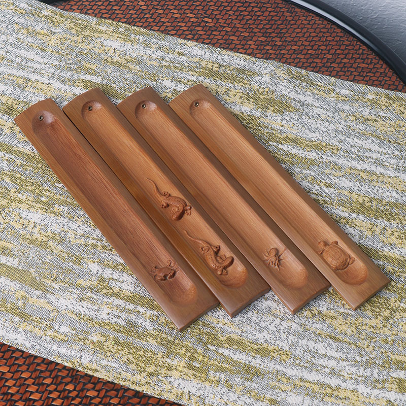 Home Fragrance Business - Tempat Dupa Bambu Ukiran Motif Garis,