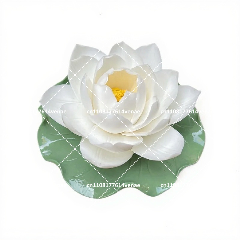 Home Fragrance White Lotus - Bunga Keramik Aroma Teratai Putih, Hiasan