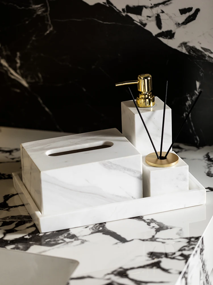 Reed Diffuser Set - Volakos Aksesori Kamar Mandi Marmer Putih
