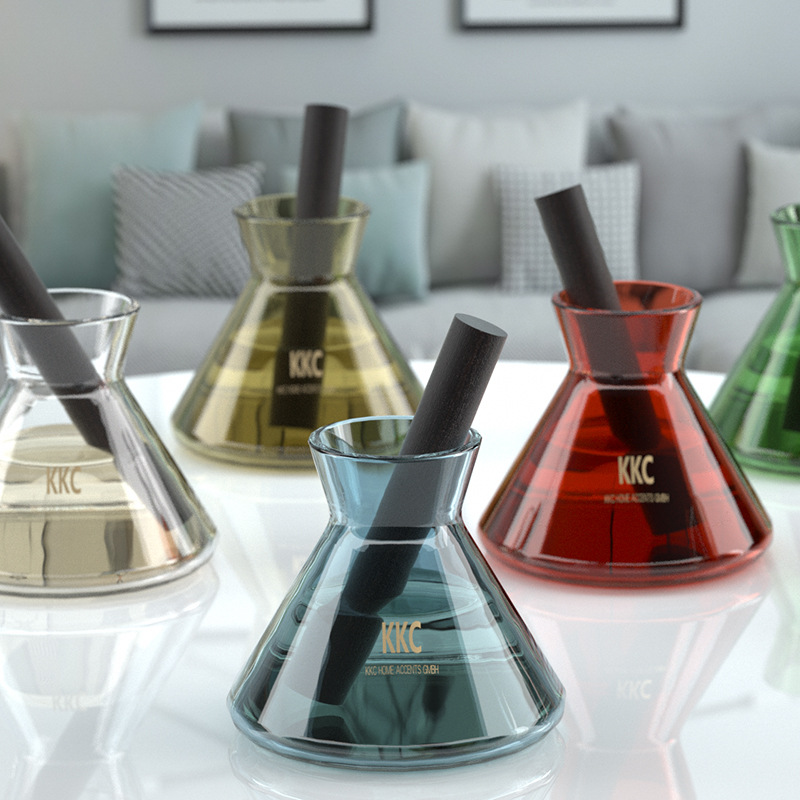 Reed Diffuser Set - 10 buah tongkat serat hitam D10mm