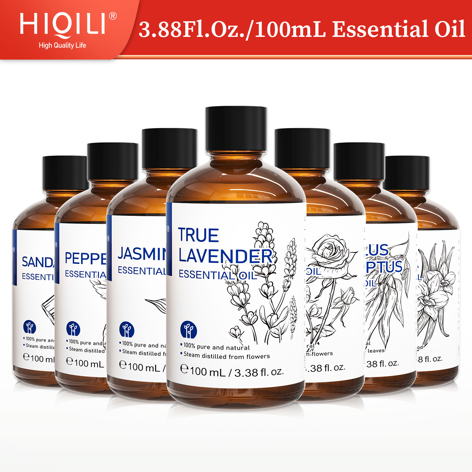 Home Fragrance Units - HIQILI 100% Alami, 100mL Minyak Esensial