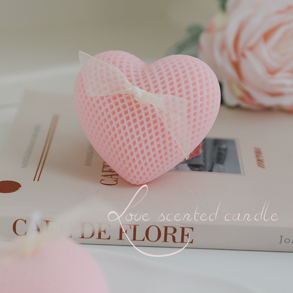Lilin Aroma Bentuk Hati untuk  - Home Fragrance Candles ulasan dan harga