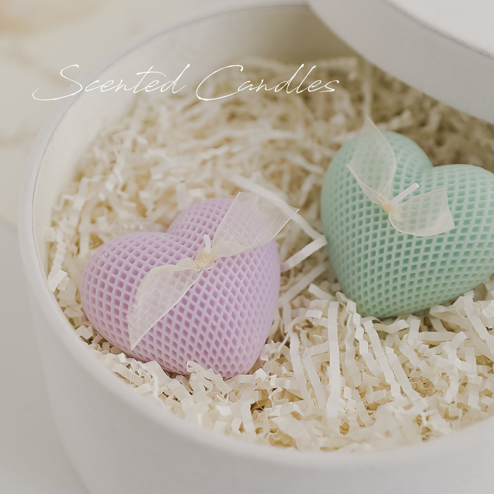 Lilin Aroma Bentuk Hati untuk  - Home Fragrance Candles ulasan dan harga