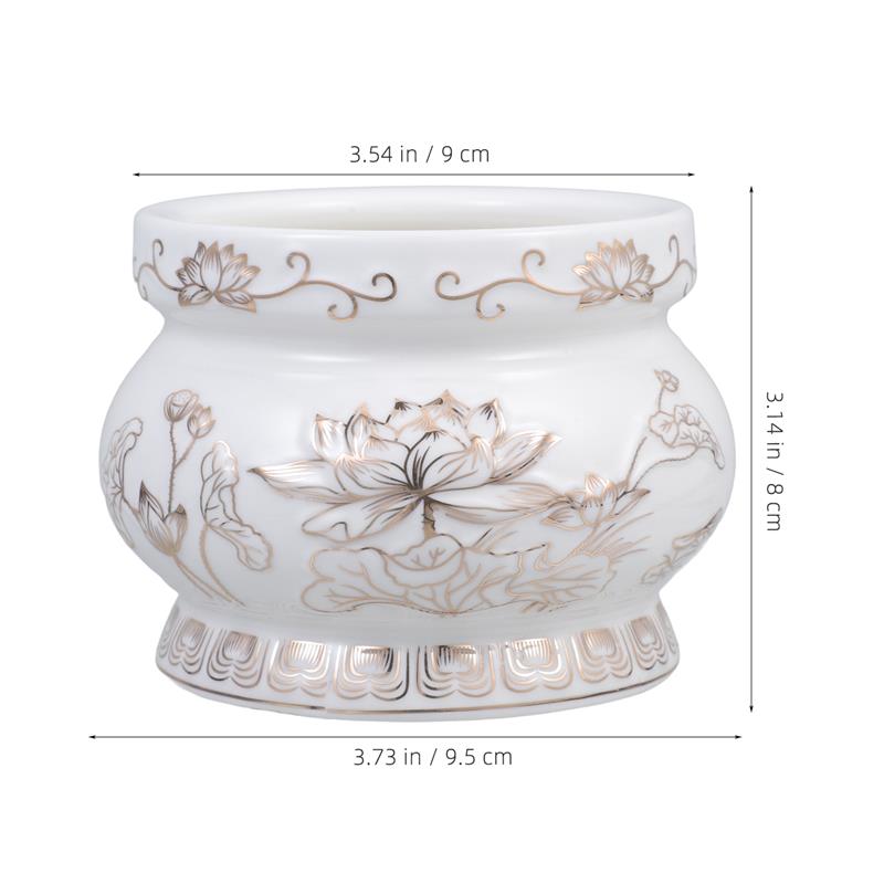 Keramik Putih Pembakar Dupa Pe - Home Fragrance White Lotus ulasan dan harga
