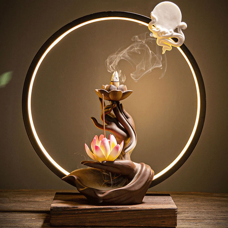 Alas Kompor Dupa Lotus Reflux  - Home Fragrance Candles ulasan dan harga