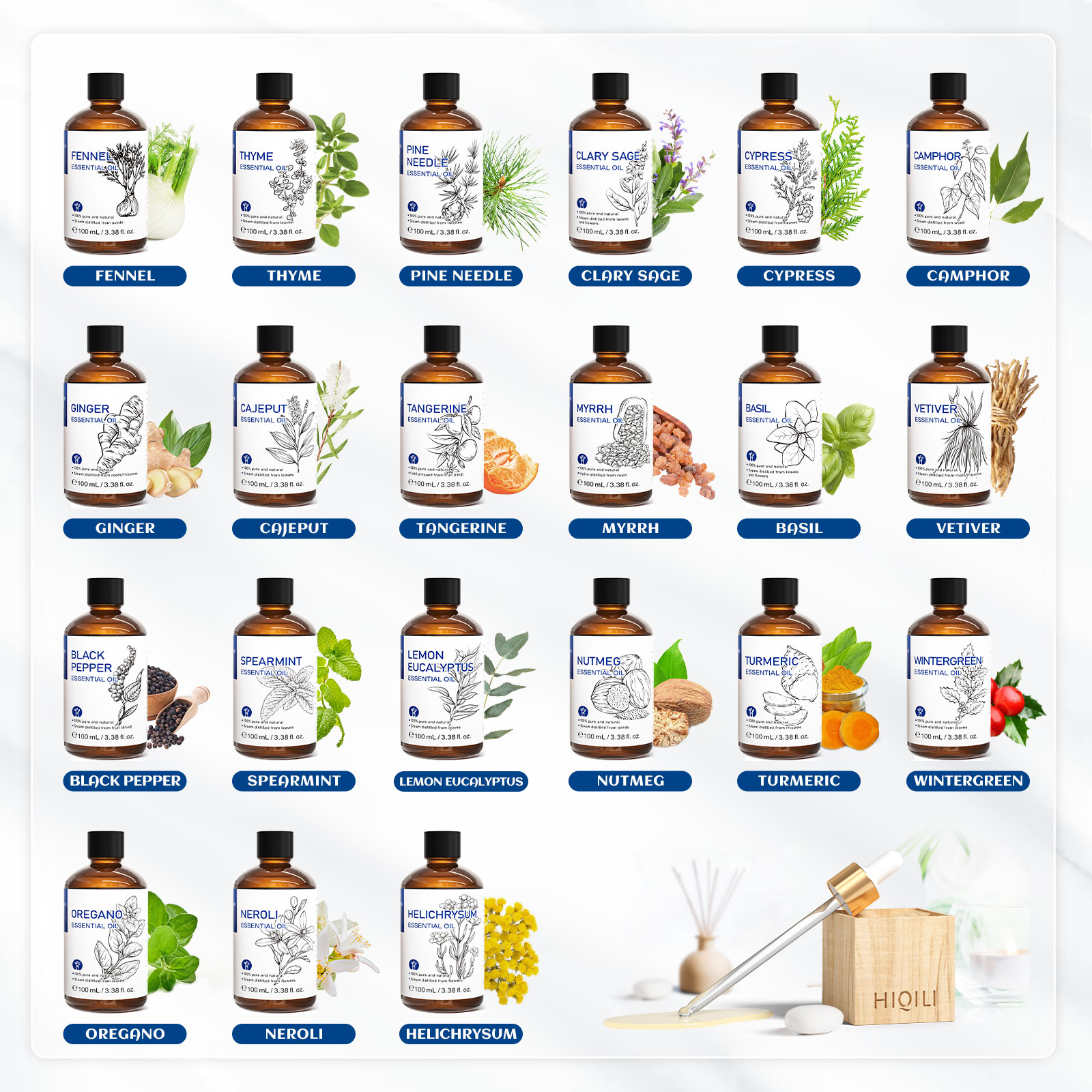 HIQILI 100% Alami, 100mL Minya - Home Fragrance Units ulasan dan harga
